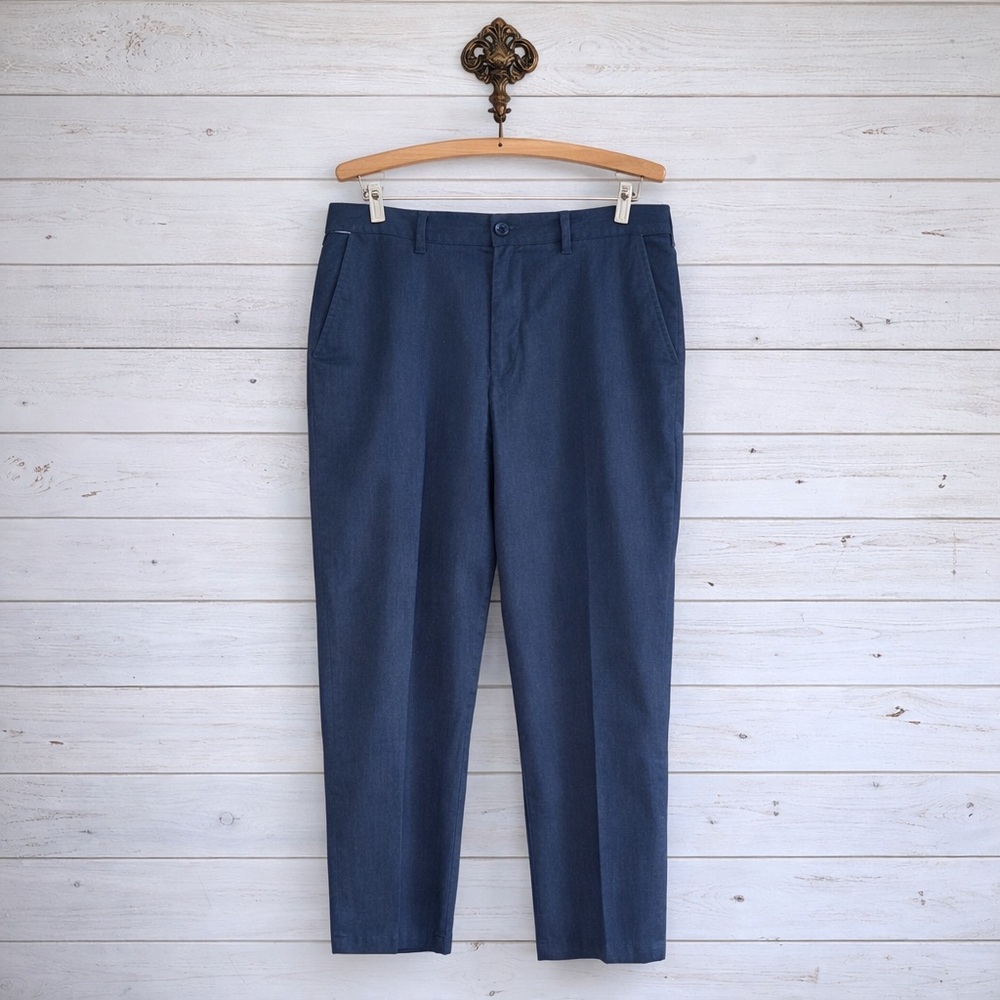 Lands’ End gray traditional fit stretch trousers  pants 38